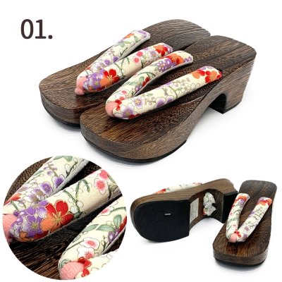 画像2: 【ちょっと訳あり】下駄 ジュニア 女子用 22cm／23cm お洒落なサンダル風下駄【選べる5種類】