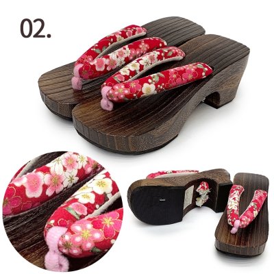 画像3: 【ちょっと訳あり】下駄 ジュニア 女子用 22cm／23cm お洒落なサンダル風下駄【選べる5種類】