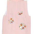 画像3: 【アウトレット 美品】被布 単品 七五三 3歳 女の子 表地正絹 友禅 被布コート【ピンク、橘と桐】 (3)