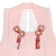 画像4: 【アウトレット 美品】被布 単品 七五三 3歳 女の子 表地正絹 友禅 被布コート【ピンク、橘と桐】 (4)