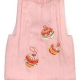 画像3: 【アウトレット 美品】 被布 単品 七五三 3歳 女の子 表地正絹 友禅 被布コート【ピンク、鈴】 (3)