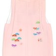 画像3: 【アウトレット 美品】 被布 単品 七五三 3歳 女の子 表地正絹 友禅 被布コート【ピンク、松竹梅】 (3)