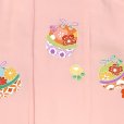 画像5: 【アウトレット 美品】 被布 単品 七五三 3歳 女の子 表地正絹 友禅 被布コート【ピンク、鈴】 (5)