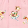 画像5: 【アウトレット 美品】 被布 単品 七五三 3歳 女の子 表地正絹 友禅 被布コート【ピンク、橘と梅桜】 (5)