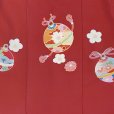 画像5: 【訳あり】　被布コート 単品 七五三 3歳 女の子 表地正絹 友禅 被布着【赤系、鈴】