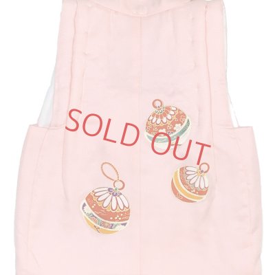 画像3: 【訳あり】　被布コート 単品 七五三 3歳 女の子 表地正絹 友禅 被布着【ピンク、鈴】