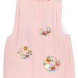 画像3: 【アウトレット 美品】 被布 単品 七五三 3歳 女の子 表地正絹 友禅 被布コート【ピンク、橘と桐】 (3)