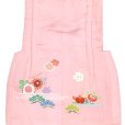 画像3: 【アウトレット 美品】 被布 単品 七五三 3歳 女の子 表地正絹 友禅 被布コート【ピンク、橘に紅葉】 (3)