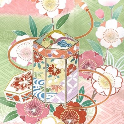 画像4: 七五三 7歳 大きめ 女の子 着物 正絹 ハーフ成人式 小学生 振袖 子供 長襦袢付き 高級 大四つ身 比翼仕立て  購入【鶸色（黄緑）、貝桶】