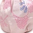 画像2: 七五三 3歳 女の子 巾着 和柄巾着 こどもきんちゃく 単品【ピンク、梅】 (2)