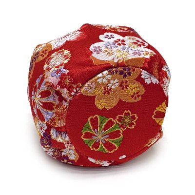 画像3: 七五三 巾着 京都西陣 高級 子供巾着 子供着物や袴に 金襴生地 化粧箱入り【赤、桜爛漫】