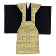 画像3: 七五三 5歳 男の子 裃フルセット 販売 かみしも 肩衣 袴 お祭り  神事に【ゴールド系、蜀江紋】
