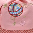 画像3: 七五三 ３歳 女の子用 表地正絹 子供草履(18cm) こども巾着セット【ピンク、鞠】