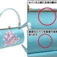 画像10: 【訳あり】 七五三 ７歳 女の子 草履バッグセット 表地正絹 刺繍入りバッグ 三枚芯の子供草履(21cm) セット【水色、梅】