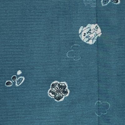画像2: 洗える着物 絽 駒絽 小紋 夏物 着物 夏きもの レディース Lサイズ【青緑、桜】
