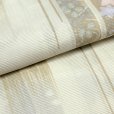画像3: 洗える着物 絽 駒絽 小紋 夏物 着物 夏きもの レディース Lサイズ【クリーム系、桔梗】 (3)