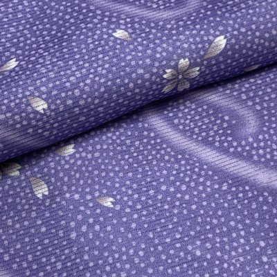 画像3: 洗える着物 絽 駒絽 小紋 夏物 着物 夏きもの レディース Lサイズ【紫、桜】