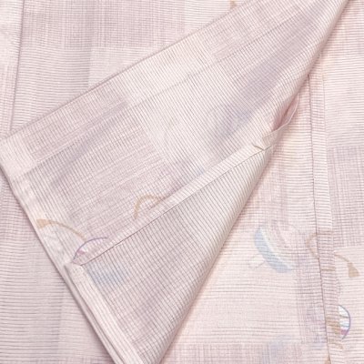 画像4: 洗える着物 絽 駒絽 小紋 夏物 着物 夏きもの レディース Mサイズ【ピンク、駒】