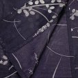 画像4: 夏の二部式着物 洗える着物 絽 小紋柄の着物 Mサイズ【濃紫、萩】 (4)