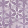 画像3: 綿麻浴衣 レディース XLサイズ 高身長向け 大きめサイズ ゆかた【薄紫系、麻の葉】 (3)
