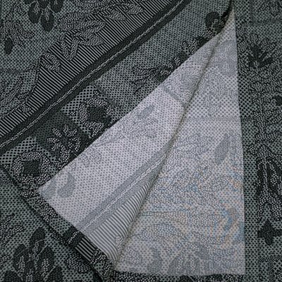 画像4: 洗える着物 小紋 紗 夏着物 単品 レディース 仕立て上がり 着物 Lサイズ【グレー系、アラベスク文様】