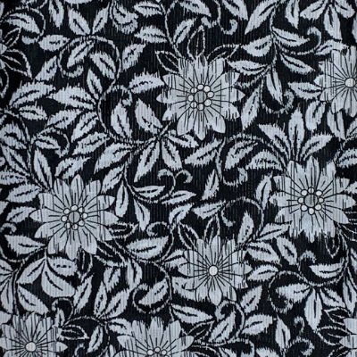 画像2: 夏の二部式着物 洗える着物 紗 小紋柄の着物 Lサイズ【黒系、ダリア】