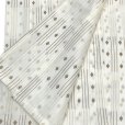 画像4: 夏の二部式着物 洗える着物 紗 小紋柄の着物 Lサイズ【生成り系、紬風菱柄】 (4)
