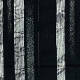 画像2: 夏の二部式着物 洗える着物 紗 小紋柄の着物 Mサイズ【黒系、縞】 (2)