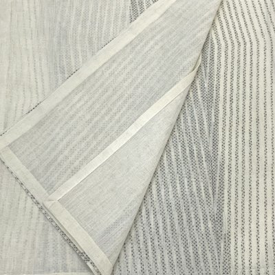 画像4: 夏の二部式着物 洗える着物 紗 小紋柄の着物 Mサイズ【グレー系、紬風縞】