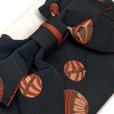 画像3: 【アウトレット品】 浴衣帯 レディース 小袋帯の作り帯 単品 結び帯【黒地、鞠】 (3)