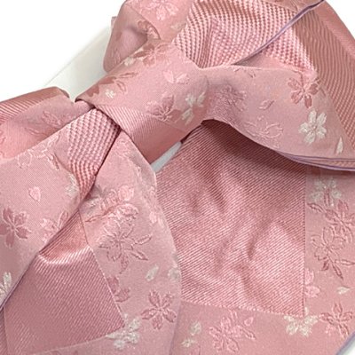 画像3: 【アウトレット 美品！】 浴衣帯 レディース 小袋帯の作り帯 単品 結び帯【ピンク、桜】