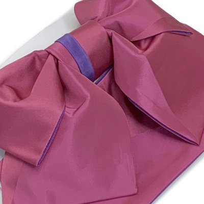 画像3: 【アウトレット 美品！】 浴衣帯 レディース 小袋帯の作り帯 単品 結び帯【ワイン】