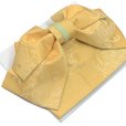 画像2: 【アウトレット 美品！】 浴衣帯 レディース 小袋帯の作り帯 単品 結び帯【黄色、乱菊】 (2)