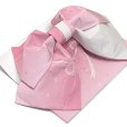 画像2: 【アウトレット 美品！】 浴衣帯 レディース 小袋帯の作り帯 単品 結び帯【ピンクぼかし、リボン】 (2)