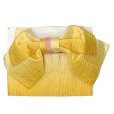 画像1: 【訳あり品！】 浴衣 作り帯 レディース 大人 浴衣帯 つくり帯 簡単 単品【黄色ぼかし・桜】 (1)