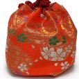 画像3: 七五三 子供草履＆巾着 2点セット 高級 京都西陣 3歳 7歳 女の子  草履 16.5cm/18.0cm/21.0cm【朱赤、鞠と籠目】