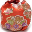 画像3: 七五三 子供草履＆巾着 2点セット 高級 京都西陣 3歳 7歳 女の子  草履 16.5cm/18.0cm/21.0cm【朱赤、古典桜】
