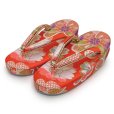 画像6: 七五三 子供草履＆巾着 2点セット 高級 京都西陣 3歳 7歳 女の子  草履 16.5cm/18.0cm/21.0cm【朱赤、古典桜】