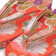 画像7: 七五三 子供草履＆巾着 2点セット 高級 京都西陣 3歳 7歳 女の子  草履 16.5cm/18.0cm/21.0cm【朱赤、古典桜】