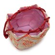 画像4: 七五三 子供草履＆巾着 2点セット 高級 京都西陣 3歳 7歳 女の子  草履 16.5cm/18.0cm/21.0cm【白系、よろけ格子に牡丹】