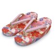 画像6: 七五三 子供草履＆巾着 2点セット 高級 京都西陣 3歳 7歳 女の子  草履 16.5cm/18.0cm/21.0cm【ピンク、流水に桜】