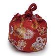 画像2: 七五三 子供草履＆巾着 2点セット 高級 京都西陣 3歳 7歳 女の子  草履 16.5cm/18.0cm/21.0cm【赤、桜爛漫】