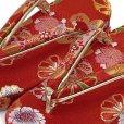 画像7: 七五三 子供草履＆巾着 2点セット 高級 京都西陣 3歳 7歳 女の子  草履 16.5cm/18.0cm/21.0cm【赤、桜爛漫】