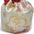 画像3: 七五三 子供草履＆巾着 2点セット 高級 京都西陣 3歳 7歳 女の子  草履 16.5cm/18.0cm/21.0cm【白金系、桜】