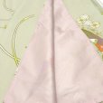 画像4: 洗える着物 小紋 袷 コーディネートセット RKブランド小紋と半幅帯作り帯セット 袷 フリーサイズ 肌着付き【薄緑、扇子】 (4)