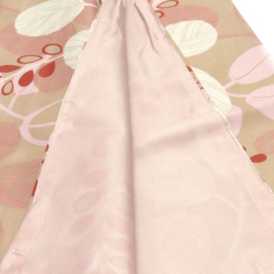 画像4: 洗える着物 小紋 袷 コーディネートセット RKブランド小紋と半幅帯作り帯セット 袷 フリーサイズ 肌着付き【ベージュ、萩】