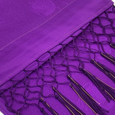 画像7: しごき 帯揚げ セット 七五三の着物に 子供用 正絹の志古貴と帯揚げセット【紫】