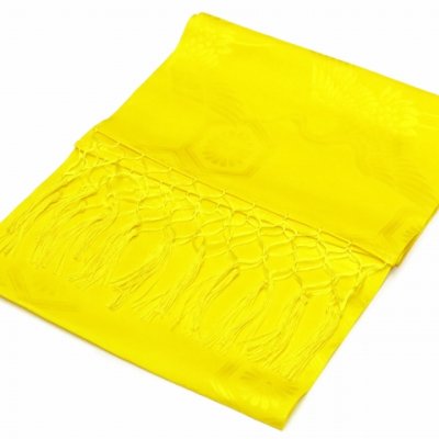 画像6: しごき 帯揚げ セット 七五三の着物に 子供用 志古貴(合繊)と帯揚げ(正絹)【レモン系】