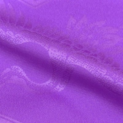 画像8: しごき 帯揚げ セット 七五三の着物に 子供用 志古貴(合繊)と帯揚げ(正絹)【紫】