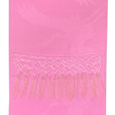 画像2: 七五三 3歳 7歳 兼用 しごき（志古貴） 子供和装小物 長さ約２１５ｃｍ 正絹 しごき帯【濃いピンク】